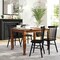 Flash Furniture Rectangle 36.25 in W, 47 in L, Rubberwood (Parawood) KER-T-799-WAL-47-GG - alternate 1